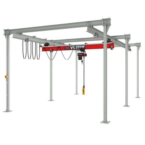 Rail-mounted gantry crane - P400 - VETTER Krantechnik GmbH - for workshops / electric / overhead