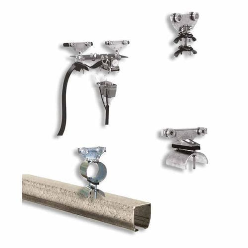 Flat cable festoon system - R150 - Akapp-Stemmann - open / aluminum / stainless steel
