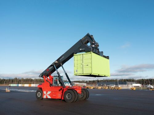 Electric telehandler - ERG420-450 - Kalmar Germany GmbH - container