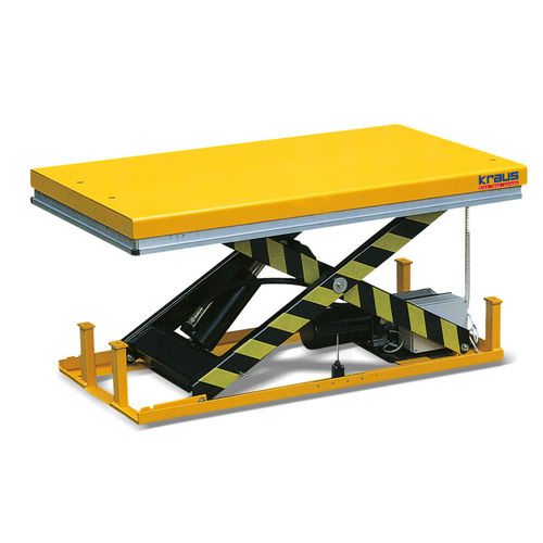 Simple scissor lift table - HTCL 500 - KRAUS Betriebsausstattung und Fördertechnik GmbH - hydraulic / stationary / loading
