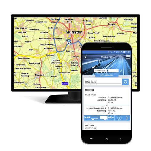 Workflow management mobile app - AppSped  - LIS Logistische Informationssysteme AG - scheduling / logistics optimization / training