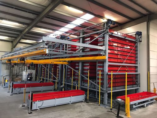 Vertical automated warehouse - CIAMPALINI COSTRUZIONI MECCANICHE SRL - pallet / for rolls / for tubes