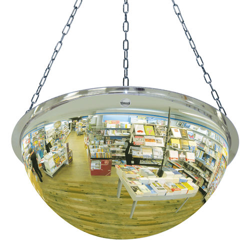 Surveillance mirror - 3645 - Vialux - spherical / dome / PMMA