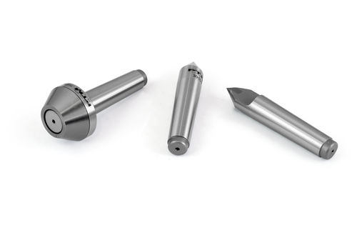 Fixed lathe center - NUOVA PTM MECCANICA SRL - with full tip / Morse taper shank / carbide