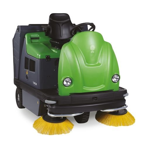 Ride-on sweeper - 1404 series - ICA - hybrid / battery-powered / outdoor