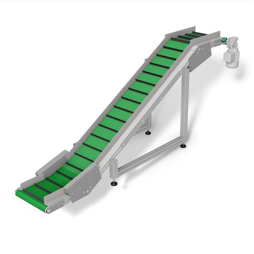 Belt conveyor - 531023 - trimat srl - with adjustable slope / loading / feed