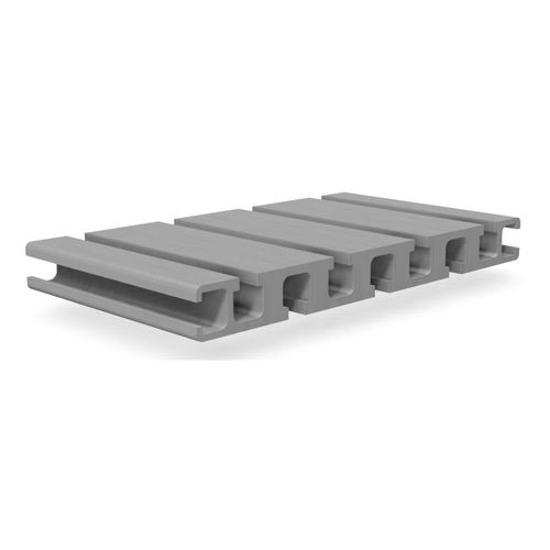 Anodized aluminum profile - B0500 - trimat srl - grooved / rectangular / industrial