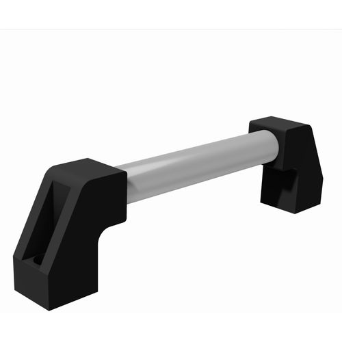 Tubular handle - M1404 - trimat srl - aluminum / revolving / fixed