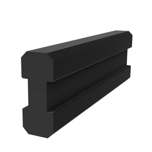 Low-density polyethylene profile - M4835 - trimat srl - grooved / for sliding doors / for machine guards