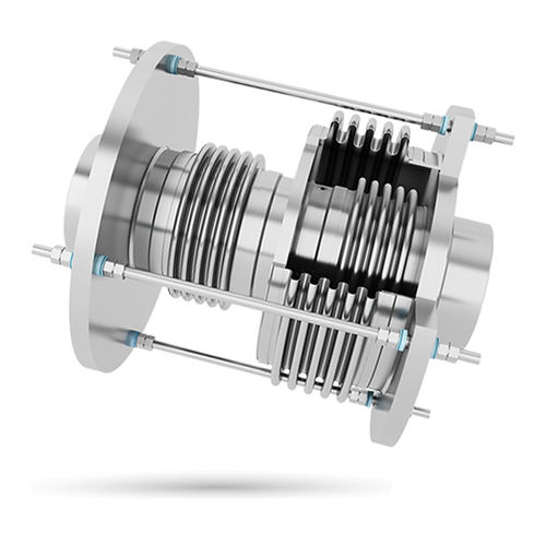 Metal pipe expansion joint - BM-PB-SHORT - BIKAR - round / flange / axial