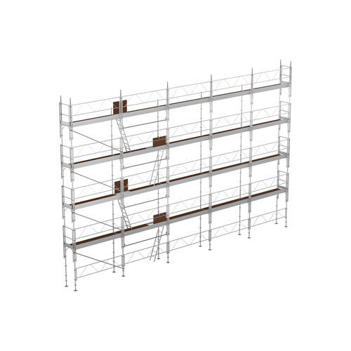 Fixed scaffolding - FORTALU160 - FORTAL - facade / modular