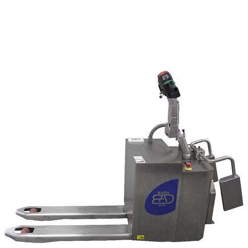 Electric pallet truck - BADA 20-TP9  - BADA MATERIAL HANDLING - with rider platform / platform / 12 V