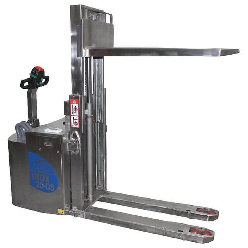 Electric pallet truck - BADA 20-DS - BADA MATERIAL HANDLING - walk-behind / 12 V / for warehouse