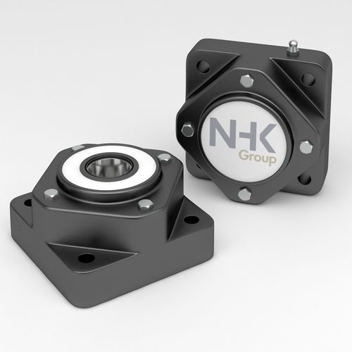 Flange bearing unit - F204 CC - NHK Group ApS - self-aligning / spherical / stainless steel