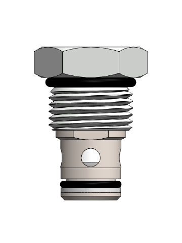Poppet check valve - HCV10-P1 - Hydrabase - cartridge / G / high-pressure