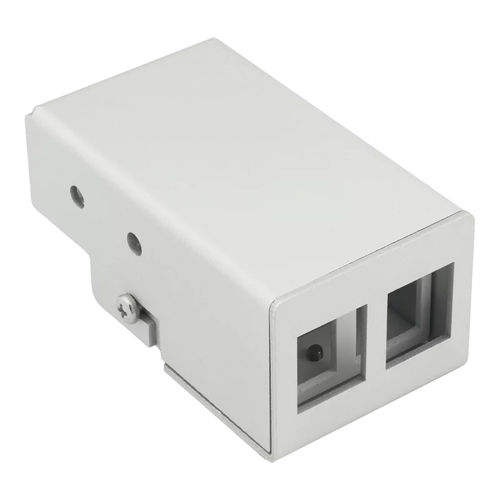 DIN rail housing - 21814.AL-2P - AIXONTEC - rectangular / aluminum / for electrical cables