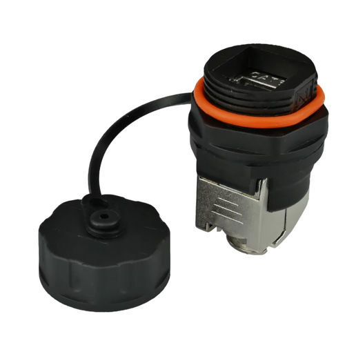 Data connector module - 21617 - AIXONTEC - RJ45 / female / nickel-plated