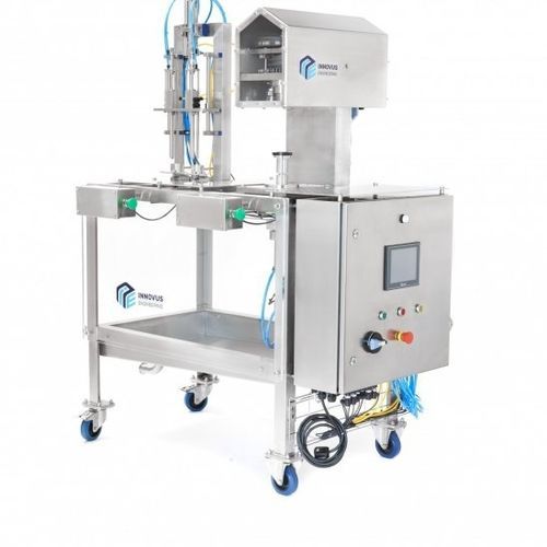 Tin can filler-seamer - CF10 - Innovus Engineering - semi-automatic / rotary / beverage
