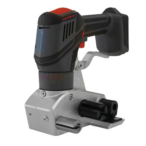 Battery-powered strapping device and tensioner - CBT35 - cordstrap b.v. - for composite straps