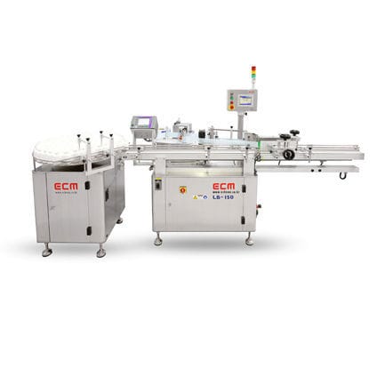 Automatic labeler - ECLB-150 - ECM Co., Ltd. - for bottles / for vials / with servo-motor