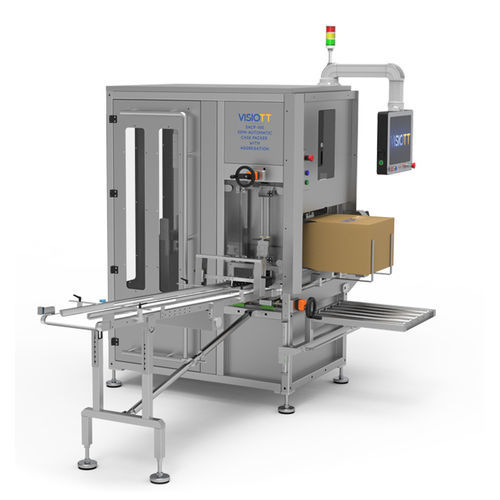 Semi-automatic case packer - SACP-100 - VISIOTT Teknoloji San. Ve Tic. Ltd. Sti. - top-loading / carton