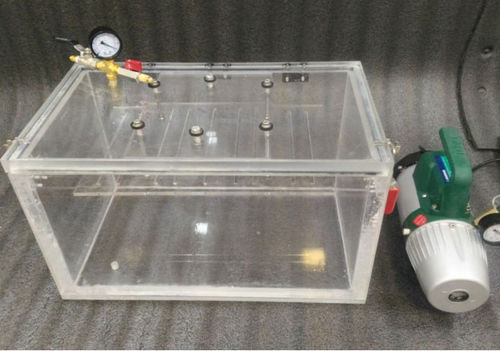 Acrylic vacuum chamber - BHFGCB080606 - Burhani Engineering Technology - degassing