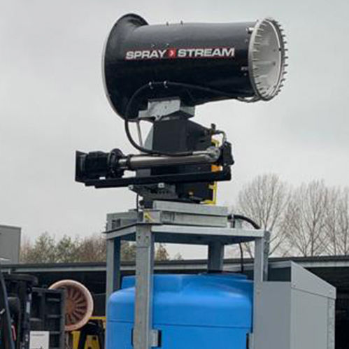 Dust control fog cannon - S7.5 Vertikaltank - Aquaco GmbH