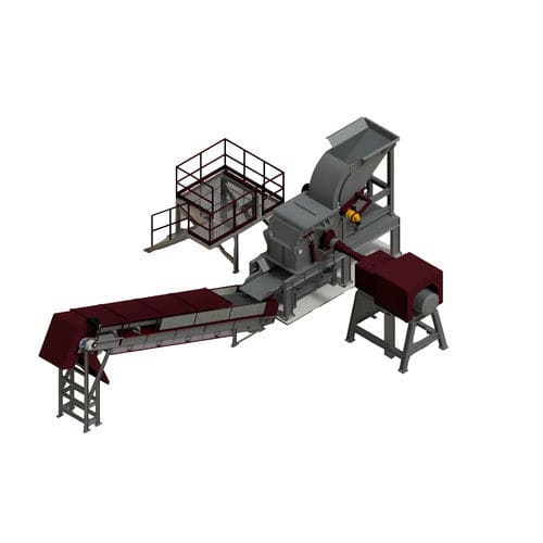 Waste mill - FR 910  - Parfer Siti srl - for metals / hammer / horizontal