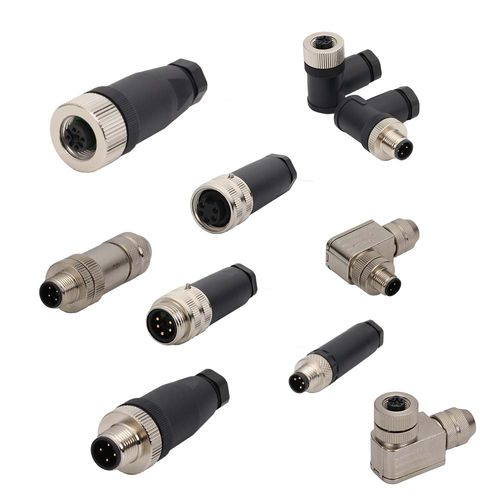 Electrical power supply connector - F-W series - Sentinel Electronics - straight / female / M8