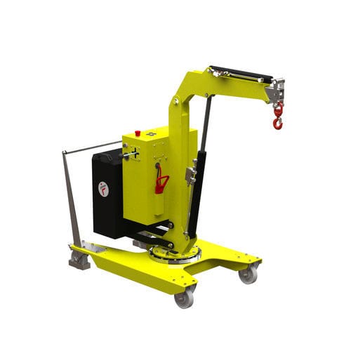 Manual mini shop crane - 01B2SE_400 - Flex Lifting Cranes by AxA Group S.r.l. - 200 kg / telescopic / with counterweight