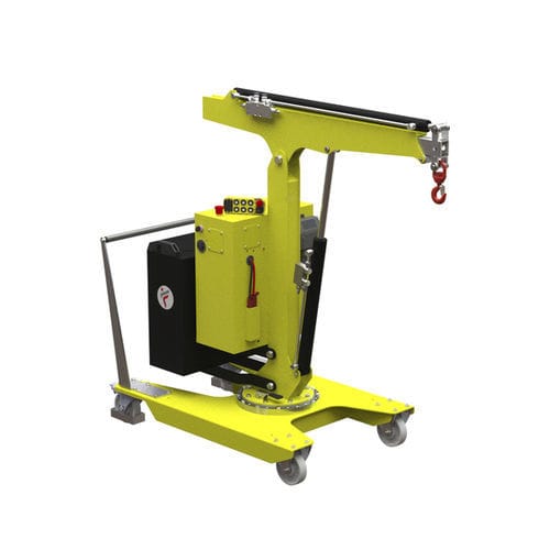 200 kg mini shop crane - 01B2SER_1000 - Flex Lifting Cranes by AxA Group S.r.l. - telescopic / with counterweight / folding