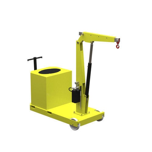 1 ton mini shop crane - GZ1000 - Flex Lifting Cranes by AxA Group S.r.l. - telescopic / with counterweight / compact