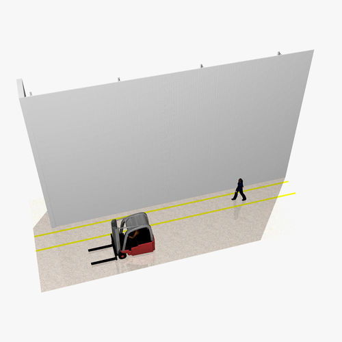Workshop partition - hallentrennwaende - sound insulating / protection / aluminium