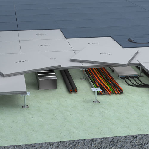Stone floor covering - HYDRO - Lindner Group - acoustic / fire-resistant / water-resistant