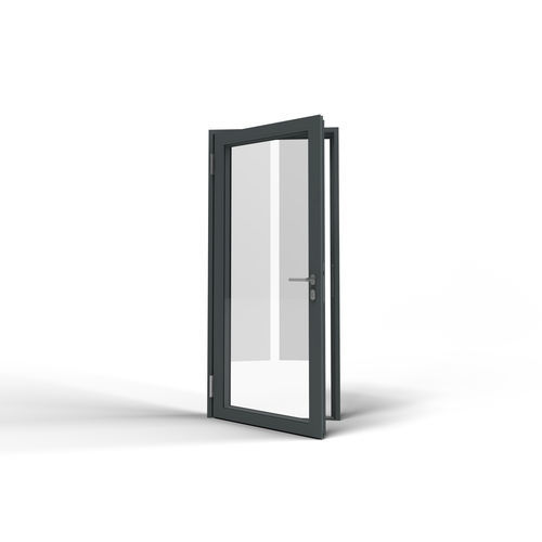Aluminium door system - ATB 100 - Lindner Group - glazed / indoor / safety
