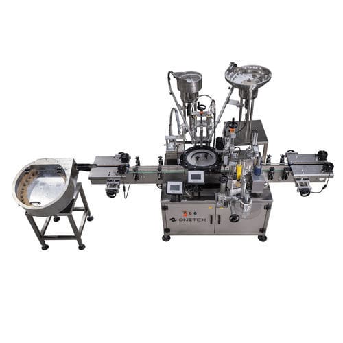 Automatic filler-capper-labeler - T300 Triblock - Onitex Automation d.o.o. - for medical applications / for the pharmaceutical industry / for pharmaceutical products