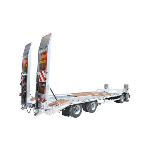 Low-loader trailer - ALM DAMPER IC DIS TIC. OTO.NAK.SAN.TIC.A.S. - for industrial materials / for cargo / for machines