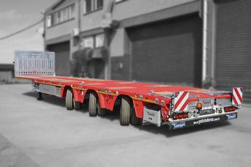 Flatbed semi-trailer - YALCIN DORSE DAMPER SAN. VE TIC. LTD. STI - gooseneck / construction / for wind turbine