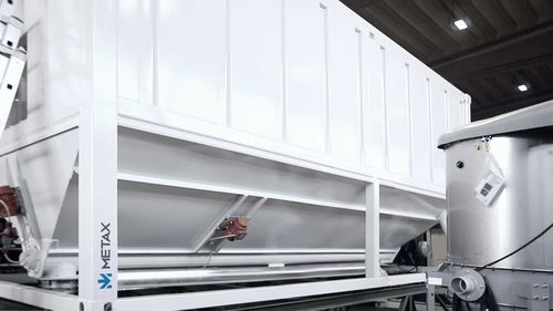 Horizontal silo - Metax - telescopic / cement / for powders