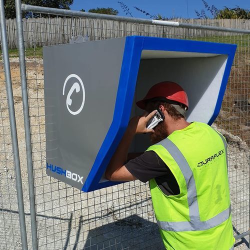 Telephone booth - Hushtec - acoustic / for noisy environments
