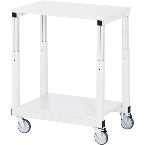 Steel workbench - E-TW-0700-500M.12-AE - RAU - for workshops / industrial / with shelves