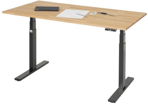 Beech workbench - 08-ST-150-080-9005-B - RAU - for workshops / height-adjustable