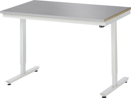 Stainless steel workbench - 08-AT-125-080-ES - RAU - for workshops / industrial / height-adjustable