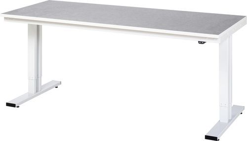 Steel workbench - 08-WT-200-080-L - RAU - height-adjustable / electric