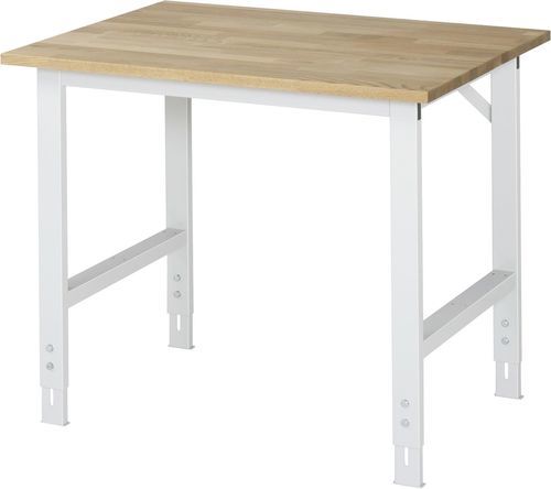 Beech workbench - 06-625B80-10.12 - RAU - for workshops / customizable / heavy-duty