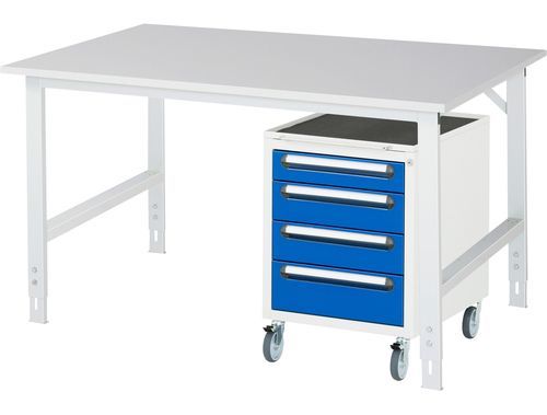 Steel workbench - 06-625M80-15-KM10.11 - RAU - assembly / for workshops / industrial