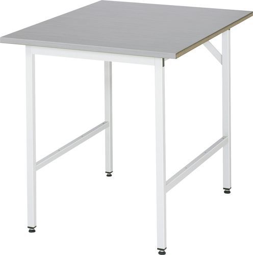 Stainless steel workbench - 06-500ES10-07.12 - RAU - modular / metal / height-adjustable