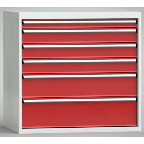 6-drawer cabinet - SJB1000-06NP-001 - KLW LUTZ - storage / floor-mounted / metal
