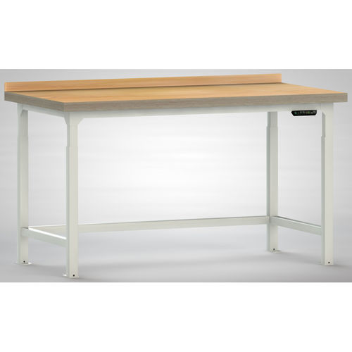 Beech workbench - WPJL01-15M45-X3D01 - KLW LUTZ - fully-welded / height-adjustable / electric