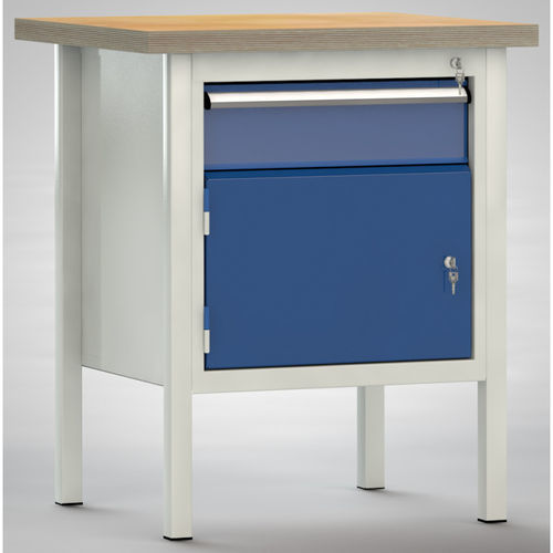 Beech workbench - WS052E-0750M40-E1681 - KLW LUTZ - industrial / for workshops / with drawer